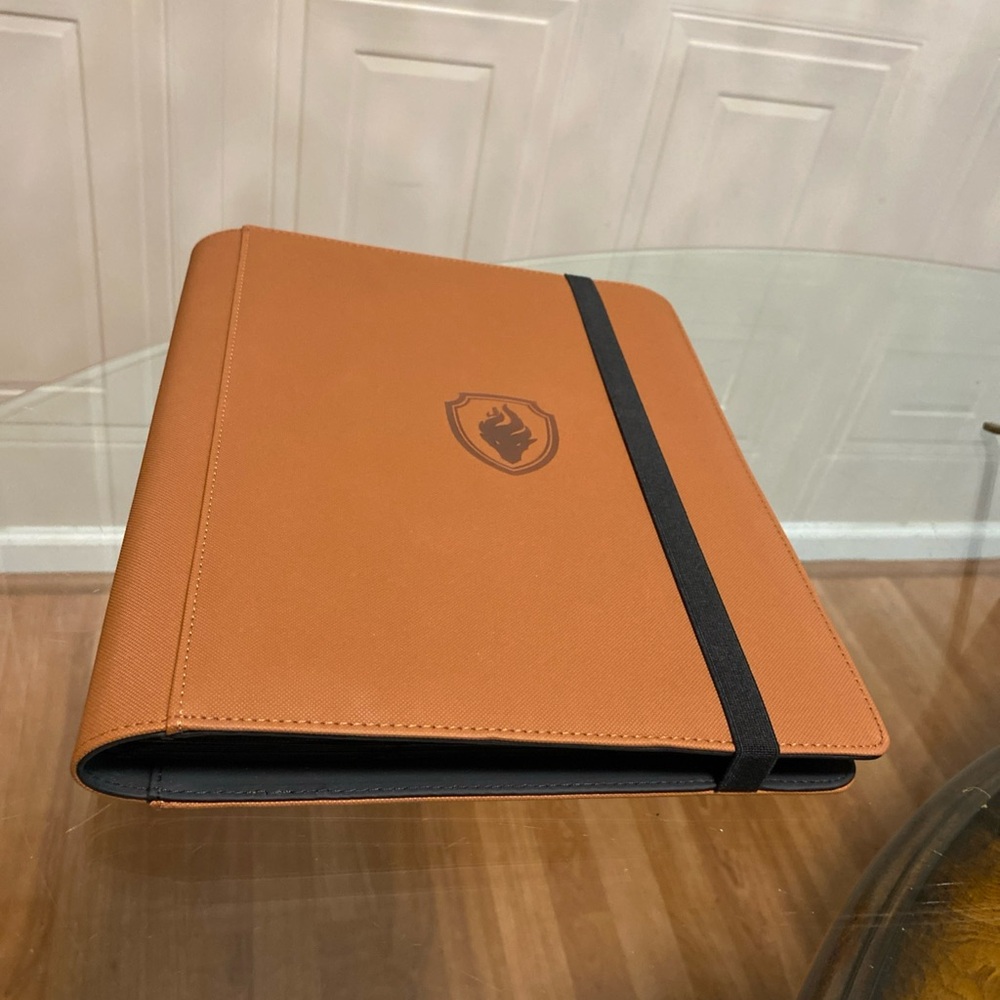Trading Card Binder 9 Pocket, PU Cover Card Collection Binder for 360 Cards, ...